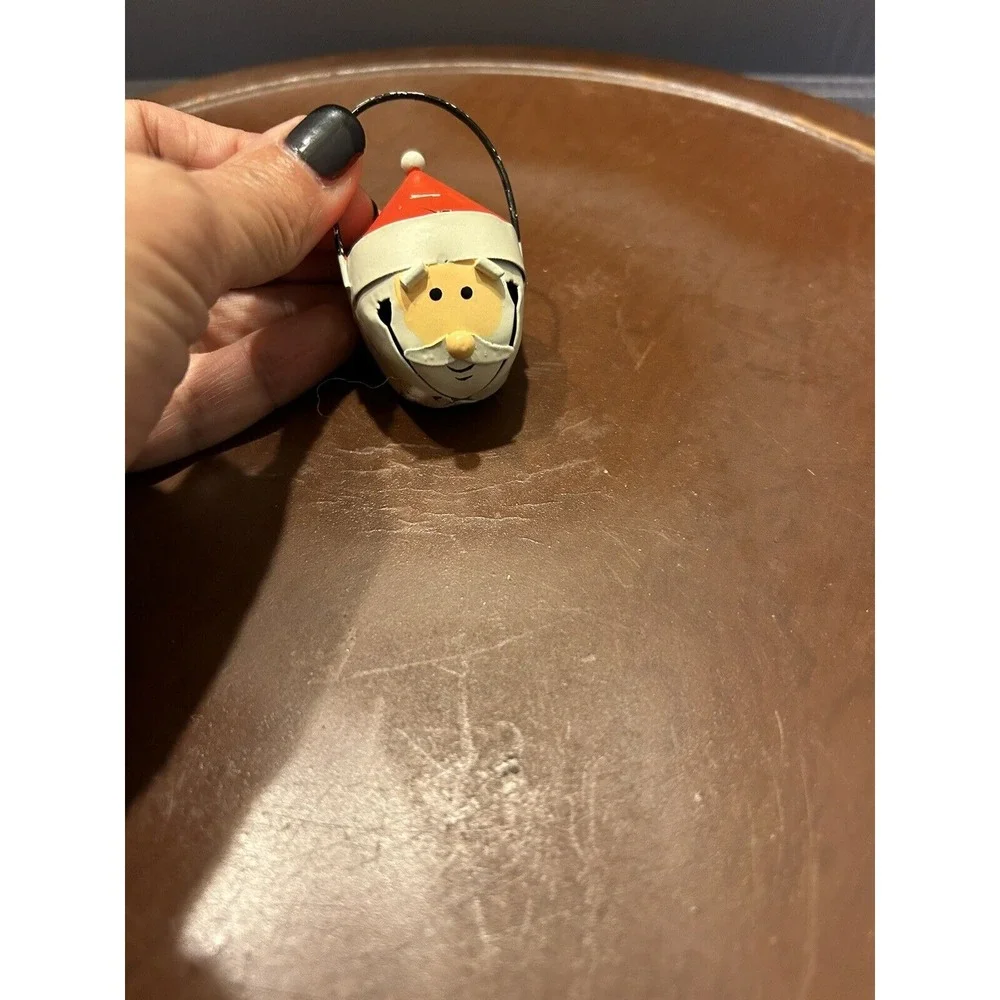 JINGEL‎ BELL SANTA ORNAMENT Christmas Tree Vintage